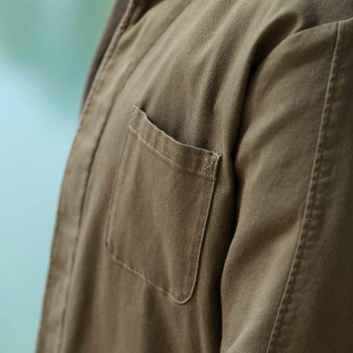 Risby & Leckonfield Safari-Overshirt oliv Gr. 48