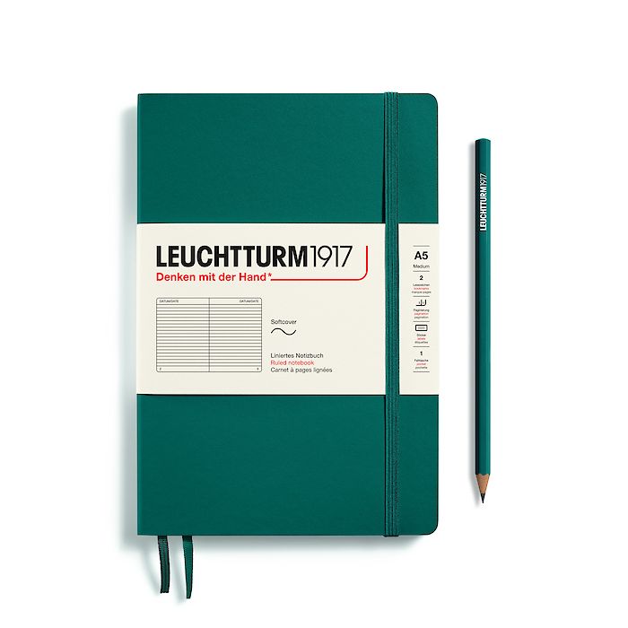 Leuchtturm1917 Notizbuch A5 liniert Pacific Green