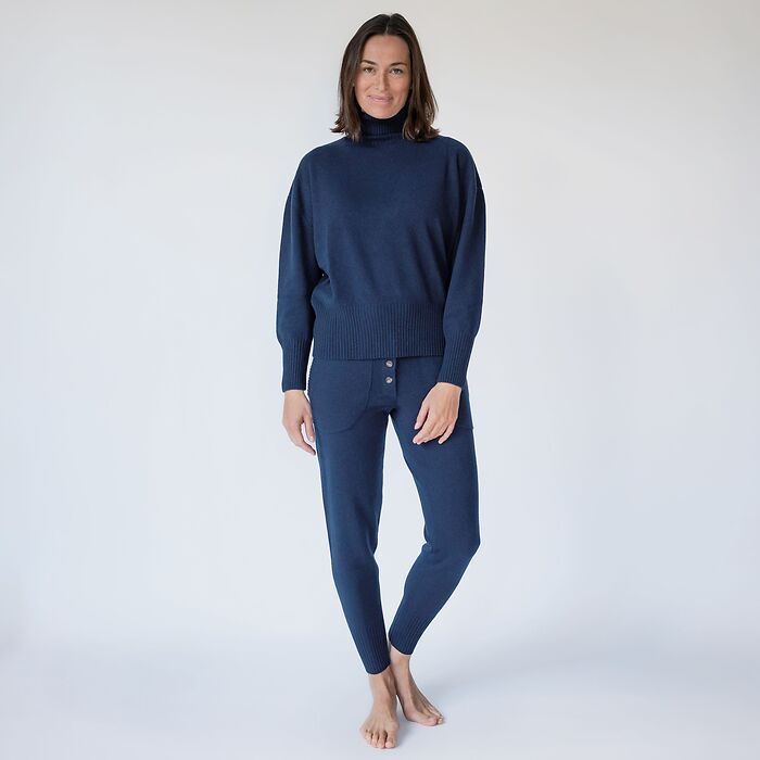 Sunday in Bed X Torquato Merino-Kaschmir-Pullover Midnight S