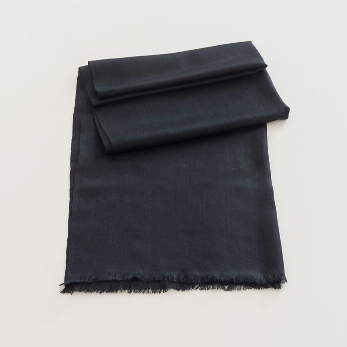 Kashmir Loom Wollschal Black