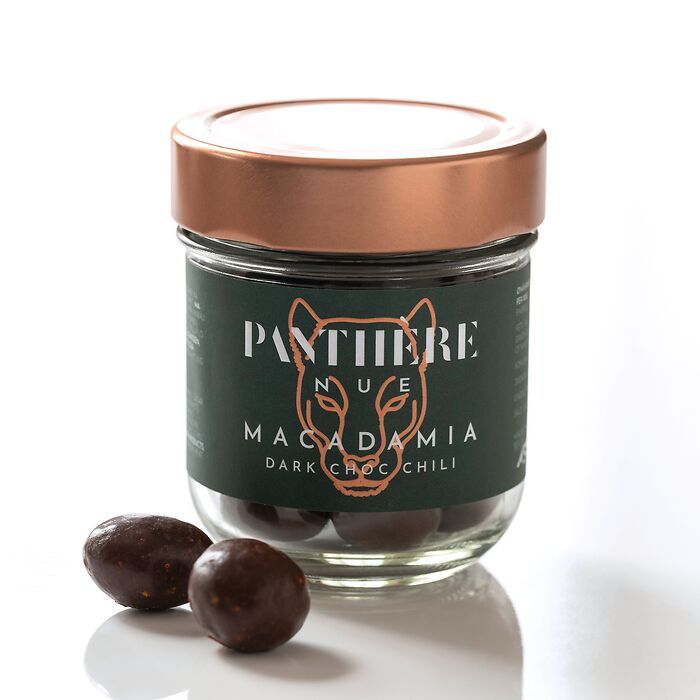 Panthère Nue Macadamia Dragees Dark Choc Chili