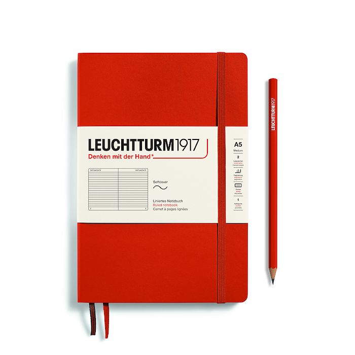 Leuchtturm1917 Notizbuch A5 liniert Fox Red