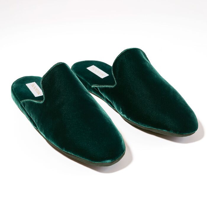 Hoomie Samtslipper Château Damen Green Gr. 39