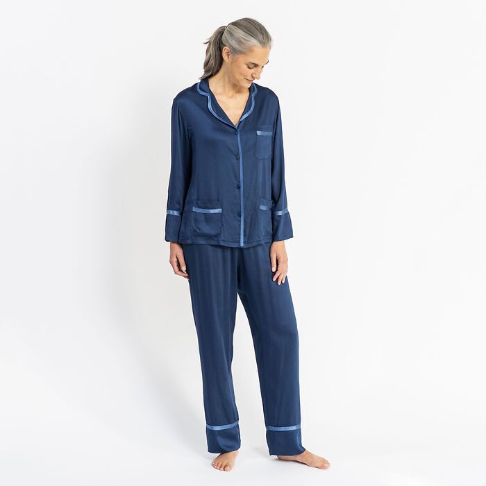 Hoomie Satinpyjama Ducale Damen Gr. S