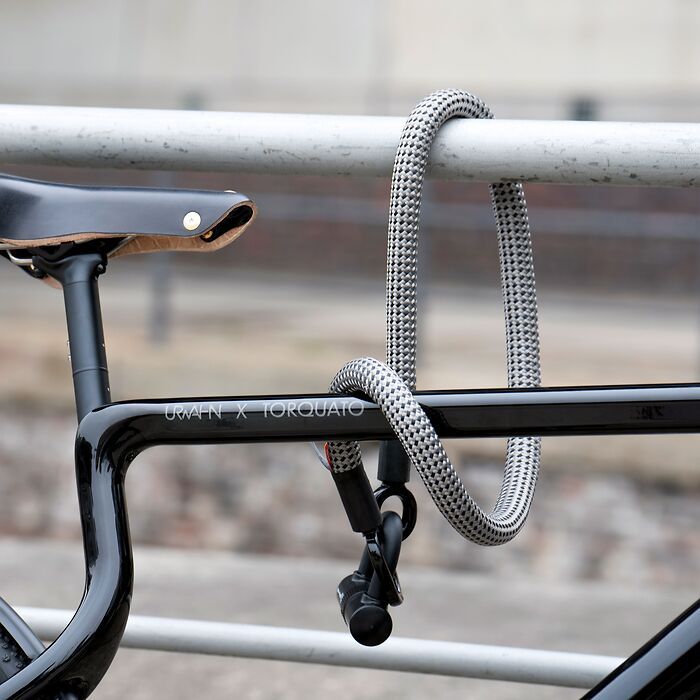 Tex-Lock Eyelet Fahrradschloss Grau mit Bügelerweiterung