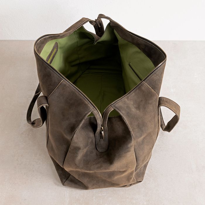 Thomas Riemer X Torquato Weekender XL aus Ziegenleder