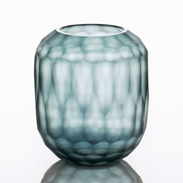 Vase Cocoon Ozeanblau