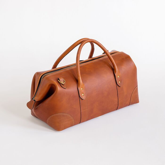 Hammann X Torquato Weekender Boardsize Stierleder Cognac